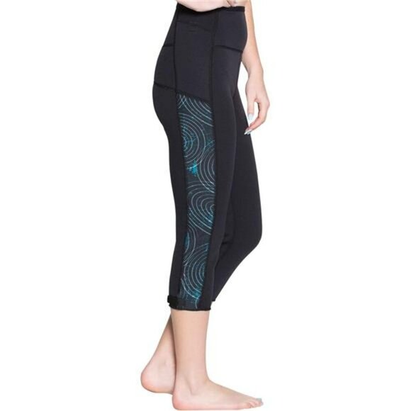 Delfin Spa Neoprene Sauna Workout Capris Tummy Control Cellulite Slimming - Picture 2 of 6